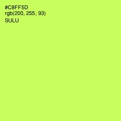 #C8FF5D - Sulu Color Image