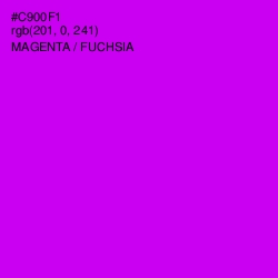 #C900F1 - Magenta / Fuchsia Color Image