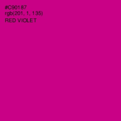 #C90187 - Red Violet Color Image