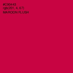 #C90443 - Maroon Flush Color Image