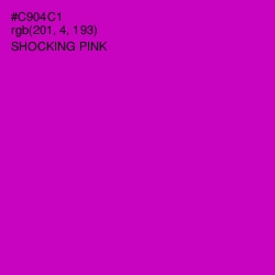 #C904C1 - Shocking Pink Color Image