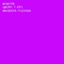#C907FB - Magenta / Fuchsia Color Image