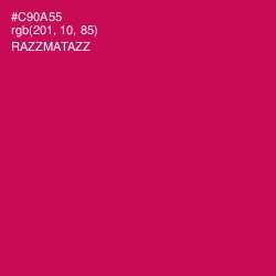 #C90A55 - Razzmatazz Color Image