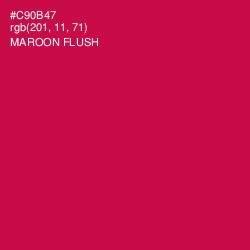 #C90B47 - Maroon Flush Color Image