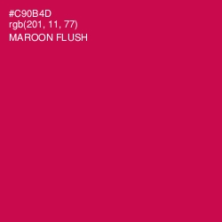#C90B4D - Maroon Flush Color Image