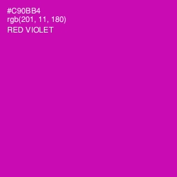 #C90BB4 - Red Violet Color Image