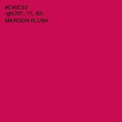 #C90C52 - Maroon Flush Color Image