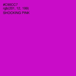 #C90CC7 - Shocking Pink Color Image