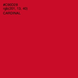 #C90D28 - Cardinal Color Image
