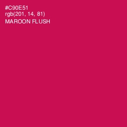 #C90E51 - Maroon Flush Color Image