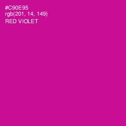 #C90E95 - Red Violet Color Image