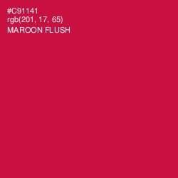 #C91141 - Maroon Flush Color Image