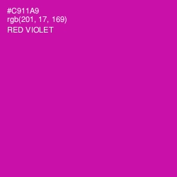 #C911A9 - Red Violet Color Image