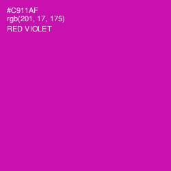 #C911AF - Red Violet Color Image