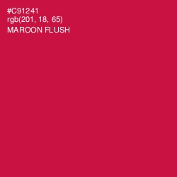 #C91241 - Maroon Flush Color Image