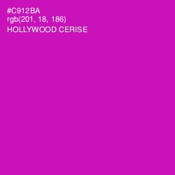 #C912BA - Hollywood Cerise Color Image