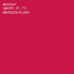 #C91547 - Maroon Flush Color Image