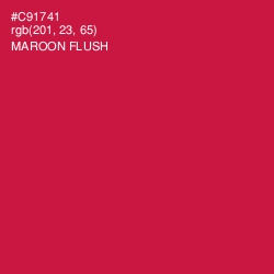 #C91741 - Maroon Flush Color Image