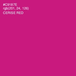 #C9187E - Cerise Red Color Image