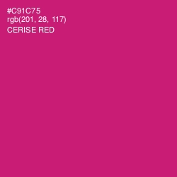 #C91C75 - Cerise Red Color Image