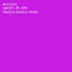 #C91CE5 - Razzle Dazzle Rose Color Image