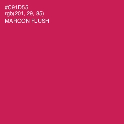 #C91D55 - Maroon Flush Color Image