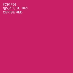 #C91F66 - Cerise Red Color Image