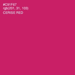 #C91F67 - Cerise Red Color Image