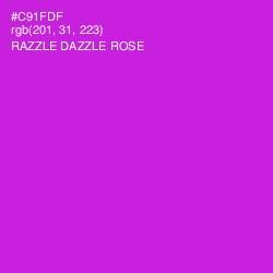 #C91FDF - Razzle Dazzle Rose Color Image