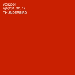 #C92001 - Thunderbird Color Image