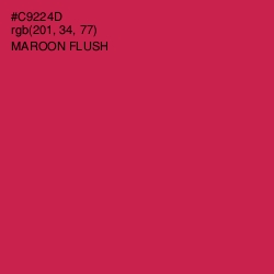 #C9224D - Maroon Flush Color Image