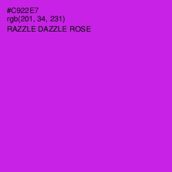 #C922E7 - Razzle Dazzle Rose Color Image