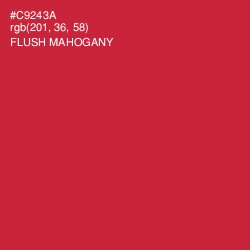 #C9243A - Flush Mahogany Color Image