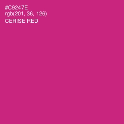 #C9247E - Cerise Red Color Image