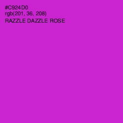 #C924D0 - Razzle Dazzle Rose Color Image