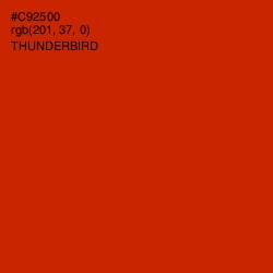 #C92500 - Thunderbird Color Image