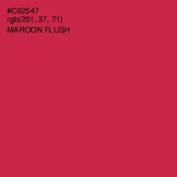 #C92547 - Maroon Flush Color Image