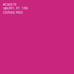 #C9257E - Cerise Red Color Image