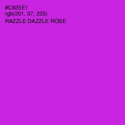 #C925E1 - Razzle Dazzle Rose Color Image