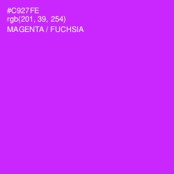 #C927FE - Magenta / Fuchsia Color Image