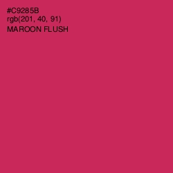 #C9285B - Maroon Flush Color Image