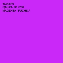 #C928F9 - Magenta / Fuchsia Color Image