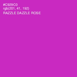 #C929C0 - Razzle Dazzle Rose Color Image