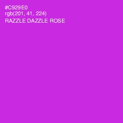 #C929E0 - Razzle Dazzle Rose Color Image