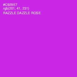 #C929E7 - Razzle Dazzle Rose Color Image