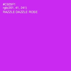 #C929F1 - Razzle Dazzle Rose Color Image