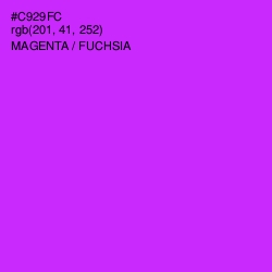 #C929FC - Magenta / Fuchsia Color Image