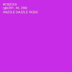 #C92CE6 - Razzle Dazzle Rose Color Image
