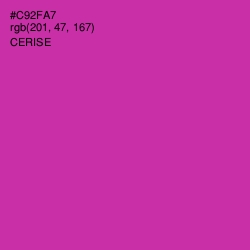 #C92FA7 - Cerise Color Image