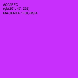 #C92FFC - Magenta / Fuchsia Color Image